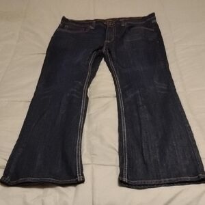 Men's Dark Blue Bootcut Jeans